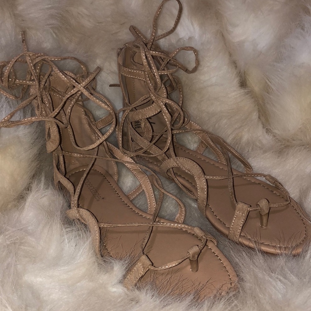 Never worn gladiator style sandals Shoedazzle